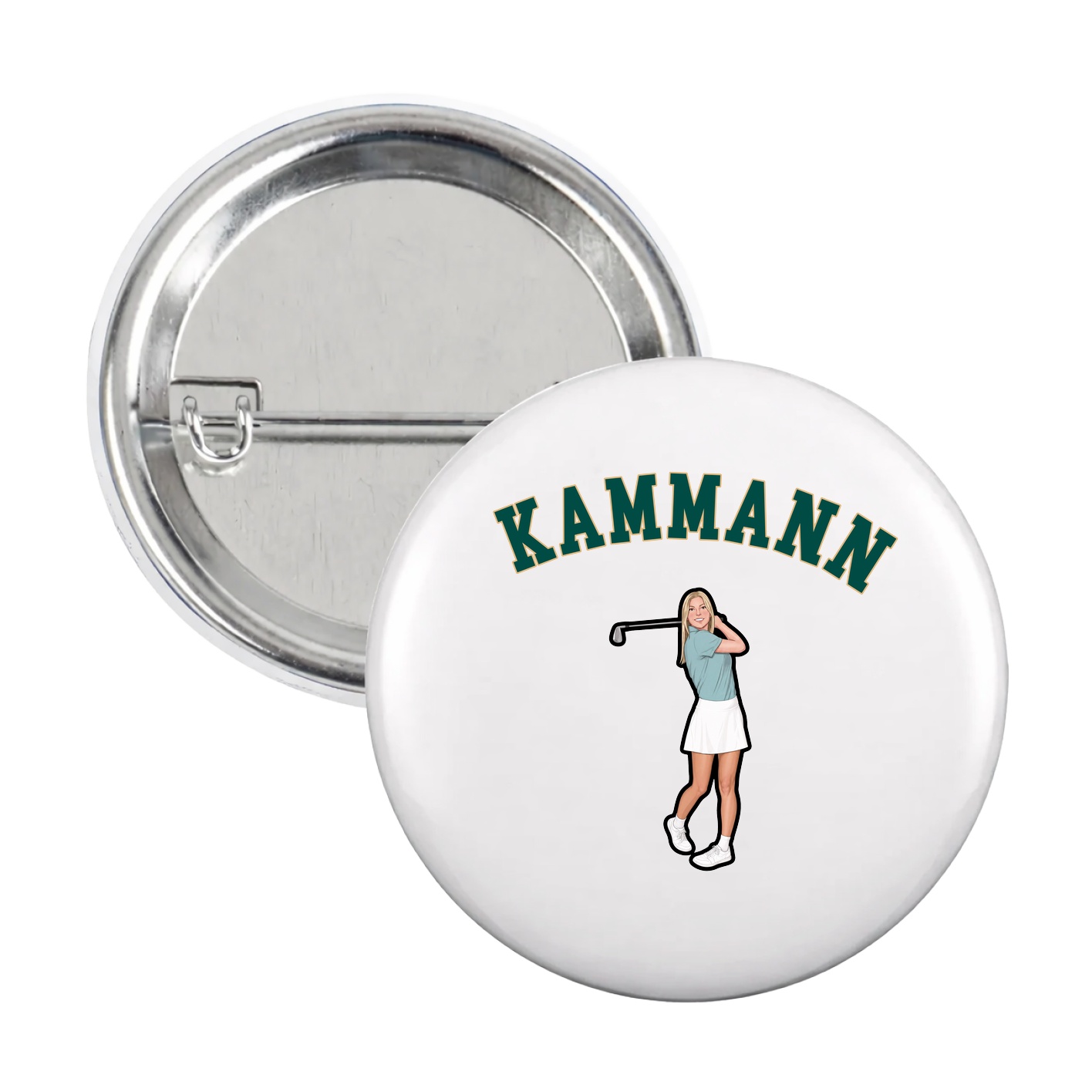 Game Day Button — Shirsey Arch in White