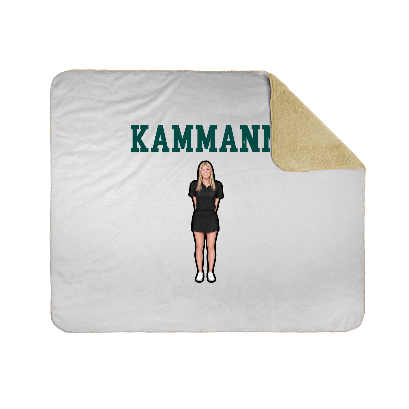Throw Blanket — Shirsey in White