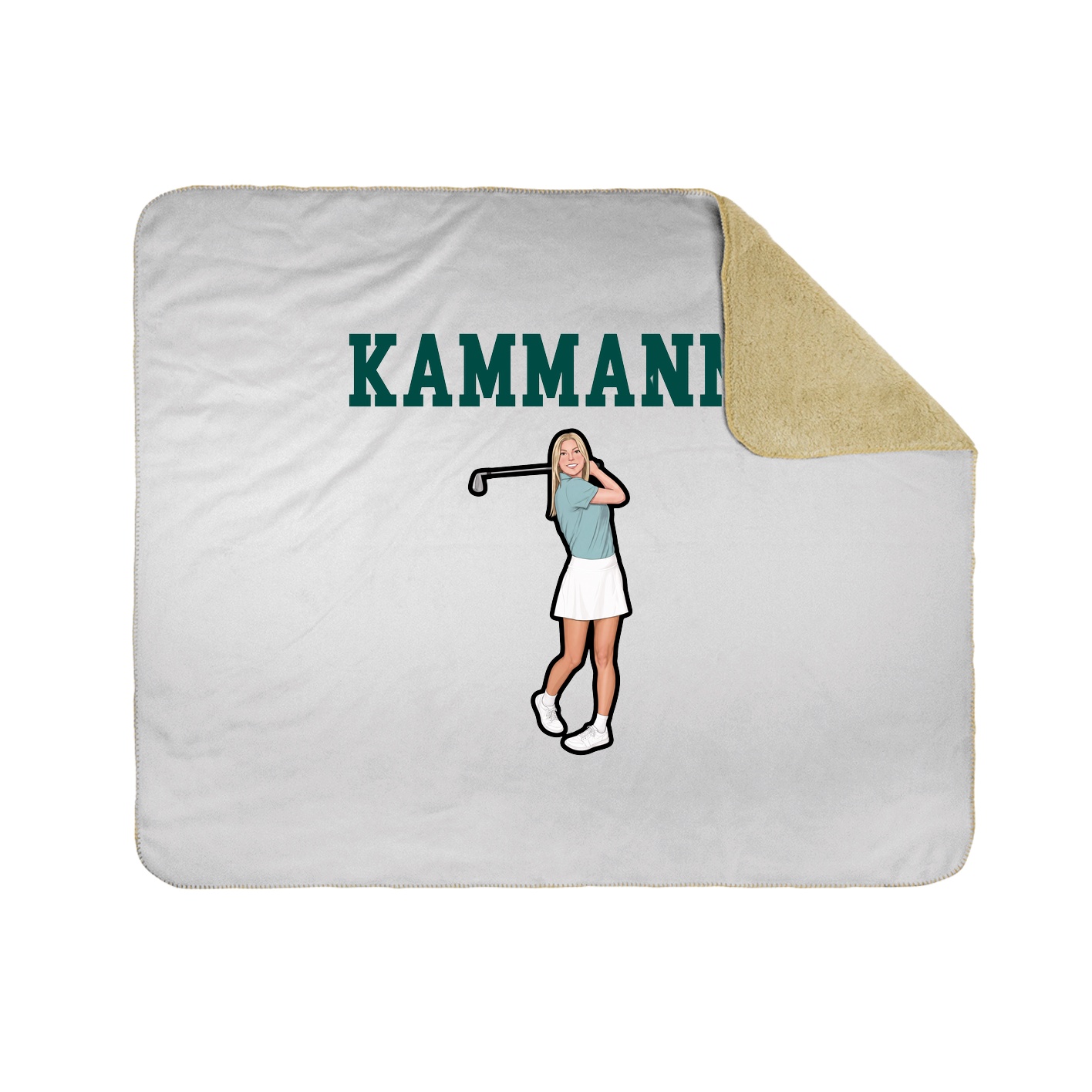 Throw Blanket — Shirsey in White