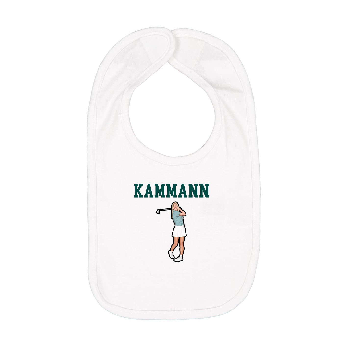 Infant Bib — Shirsey in White