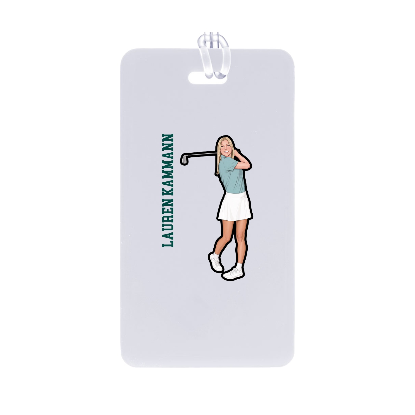 Bag Tag — Name Vertical in Classic