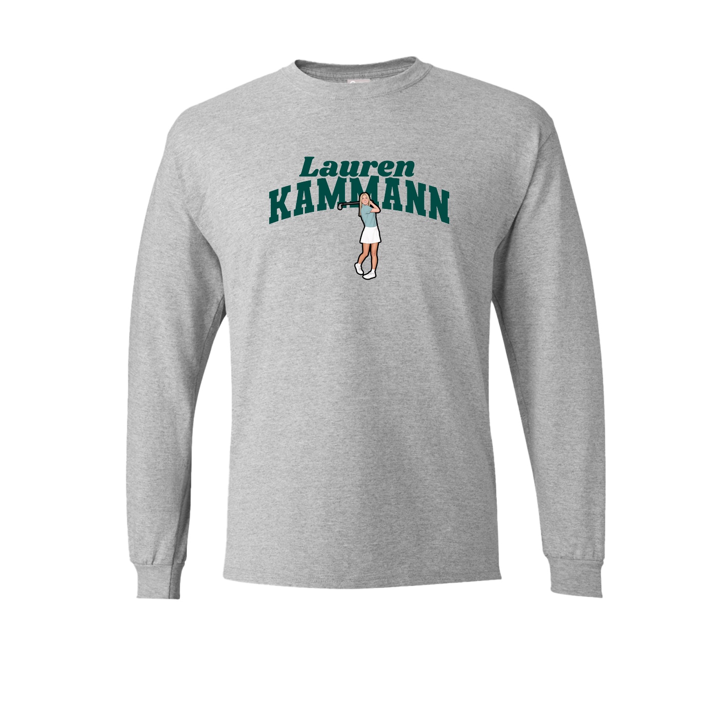 Long Sleeve Tee — Signature Arch in Grey