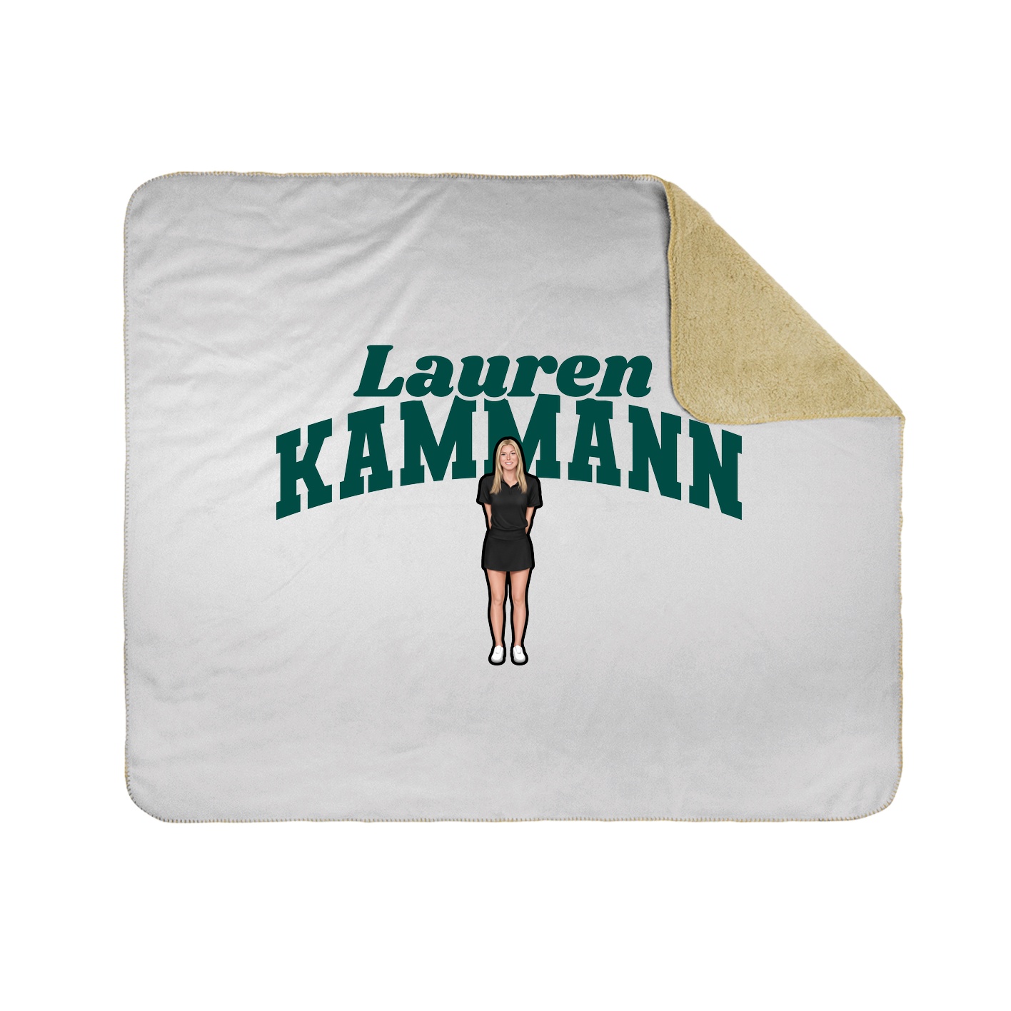 Throw Blanket — Signature Arch in White