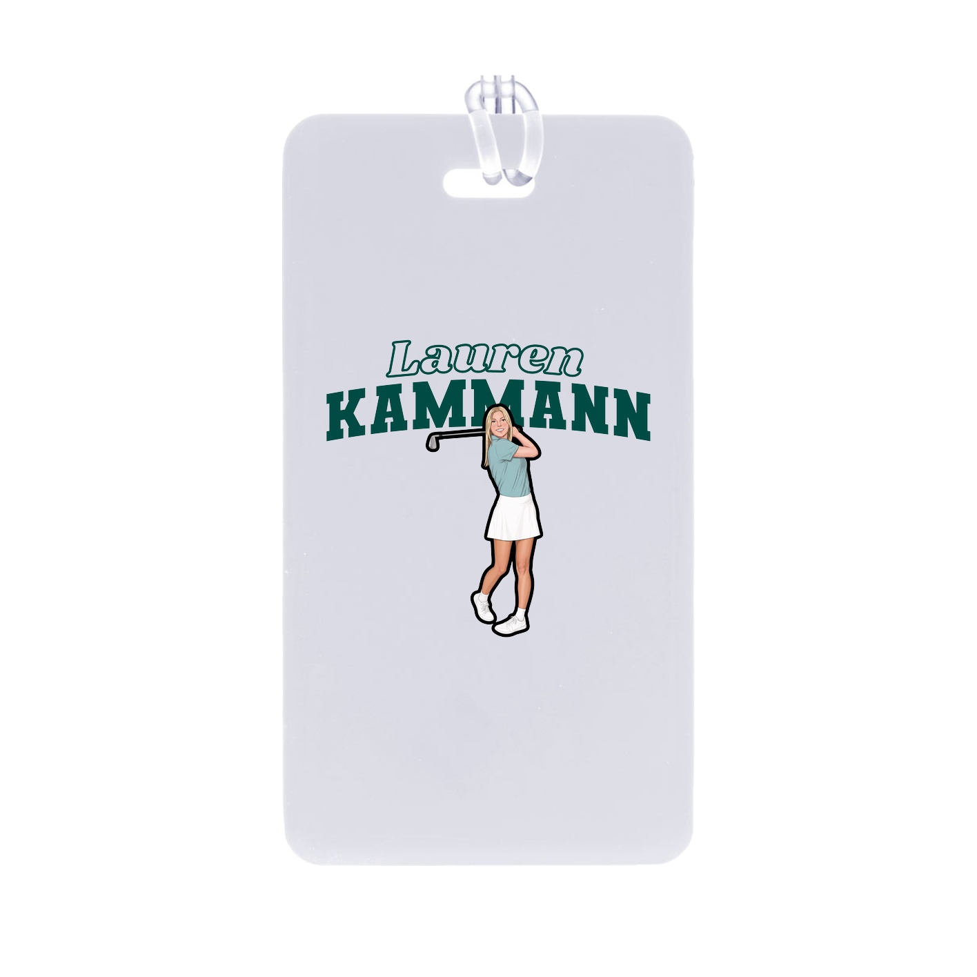 Bag Tag — Name Arch in Classic