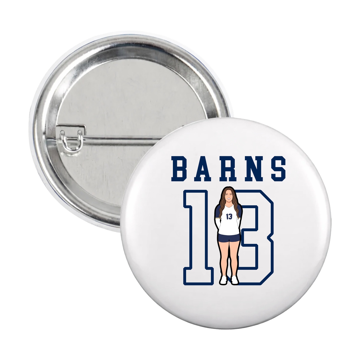 Game Day Button — Shirsey in White