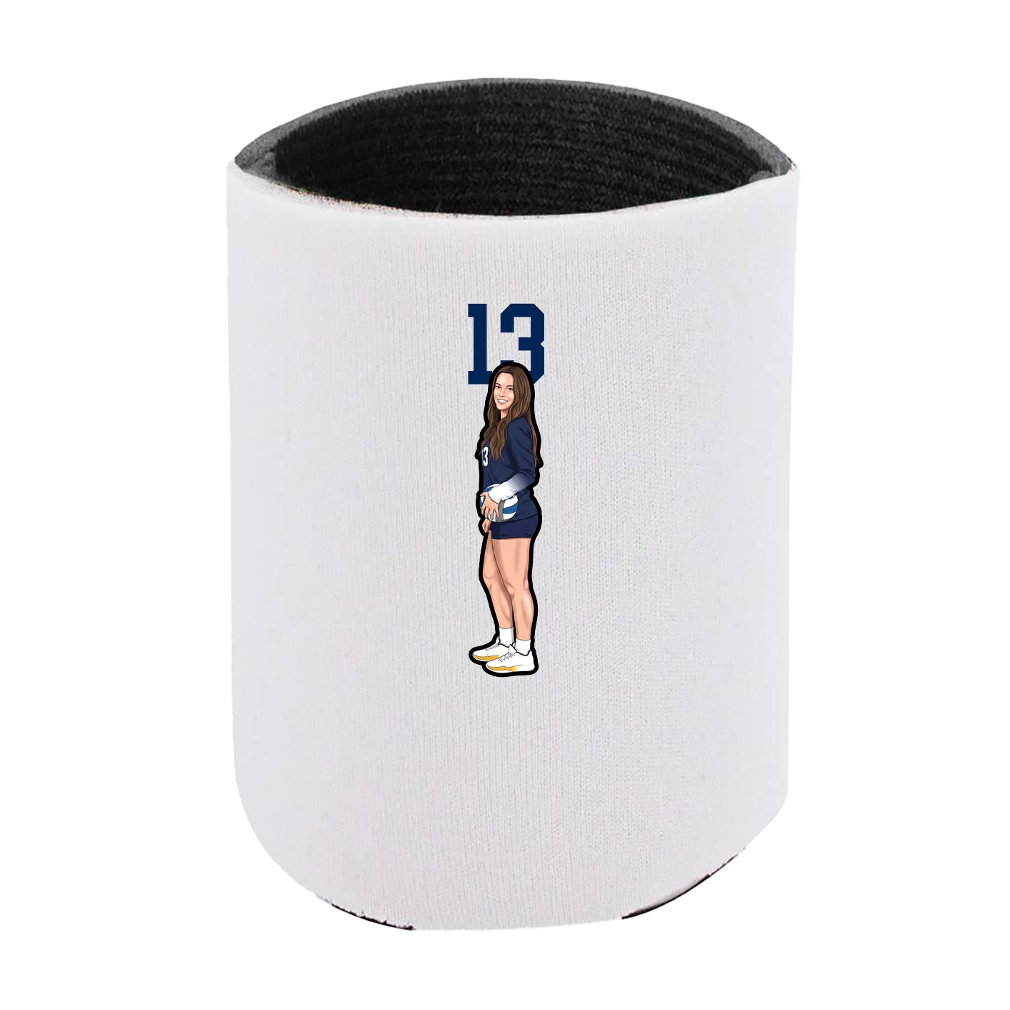 Can Holder — Number Top in White