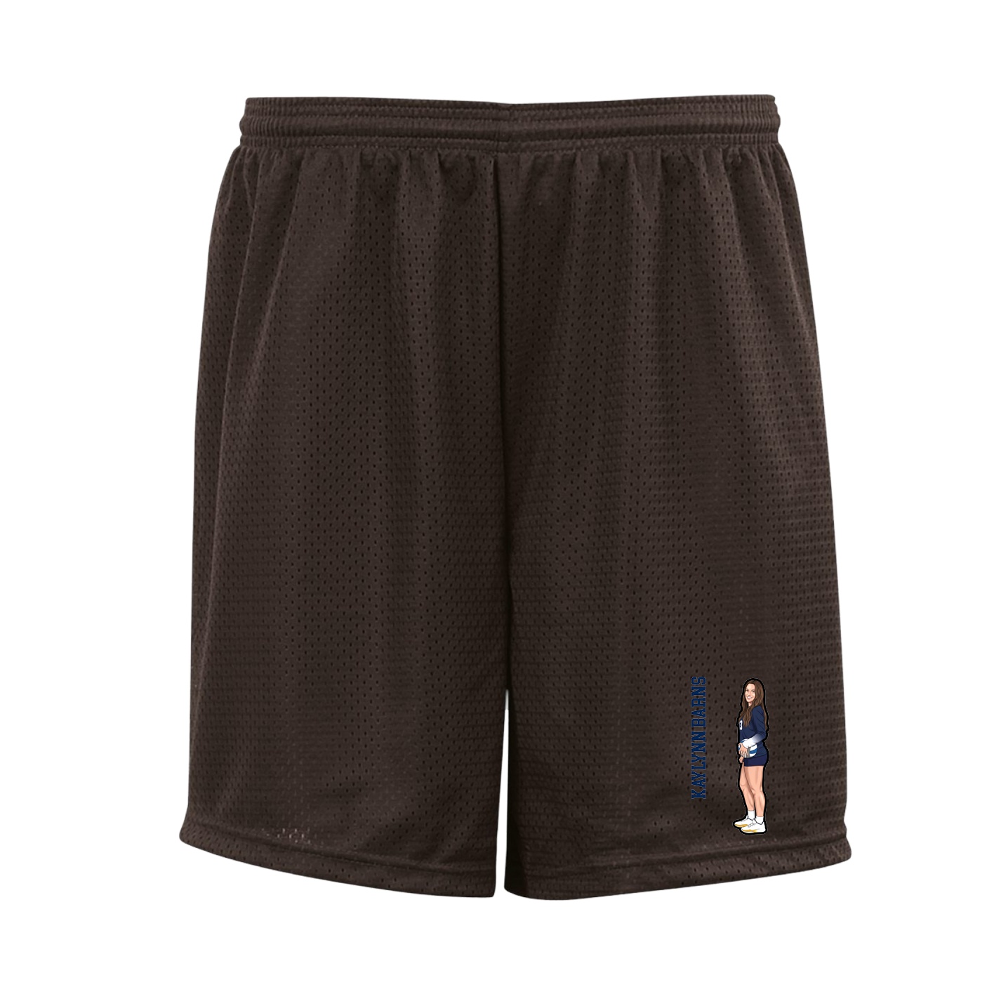 Shorts — Name Vertical in Brown