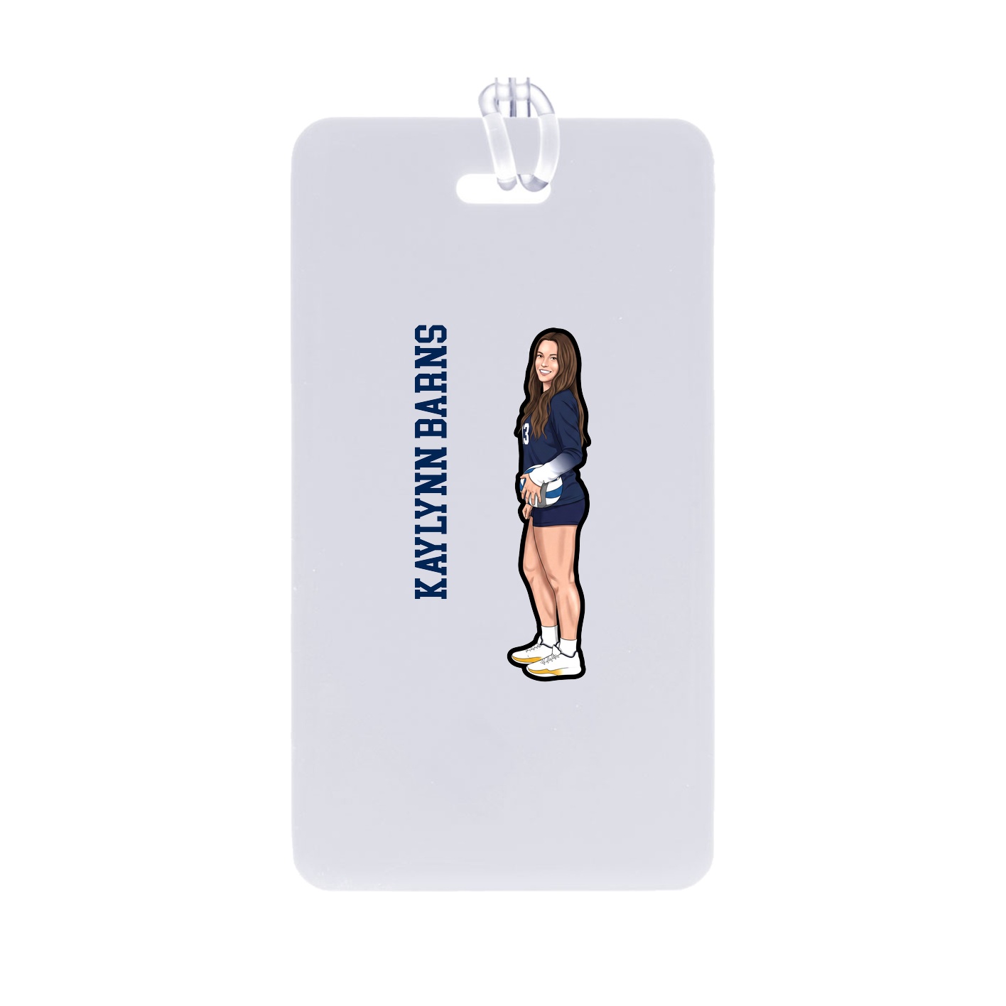 Bag Tag — Name Vertical in Classic