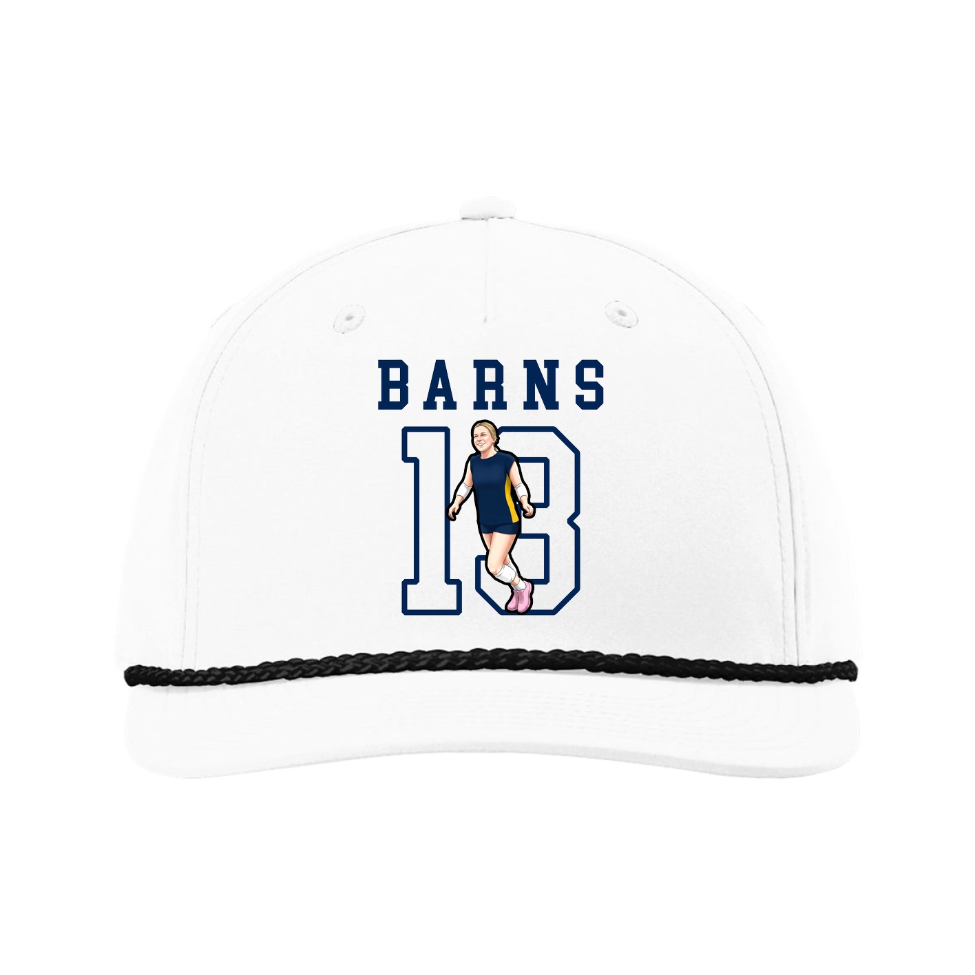 Five-Panel Classic Rope Cap — Shirsey in White