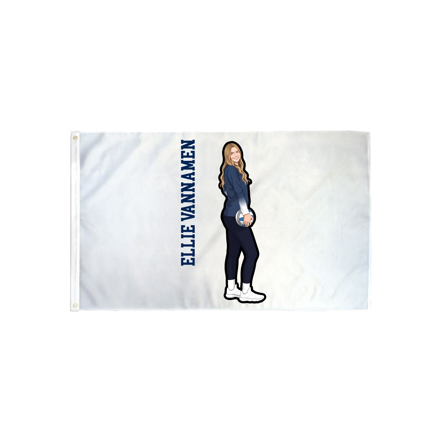 3x5 Flag — Name Vertical in Classic