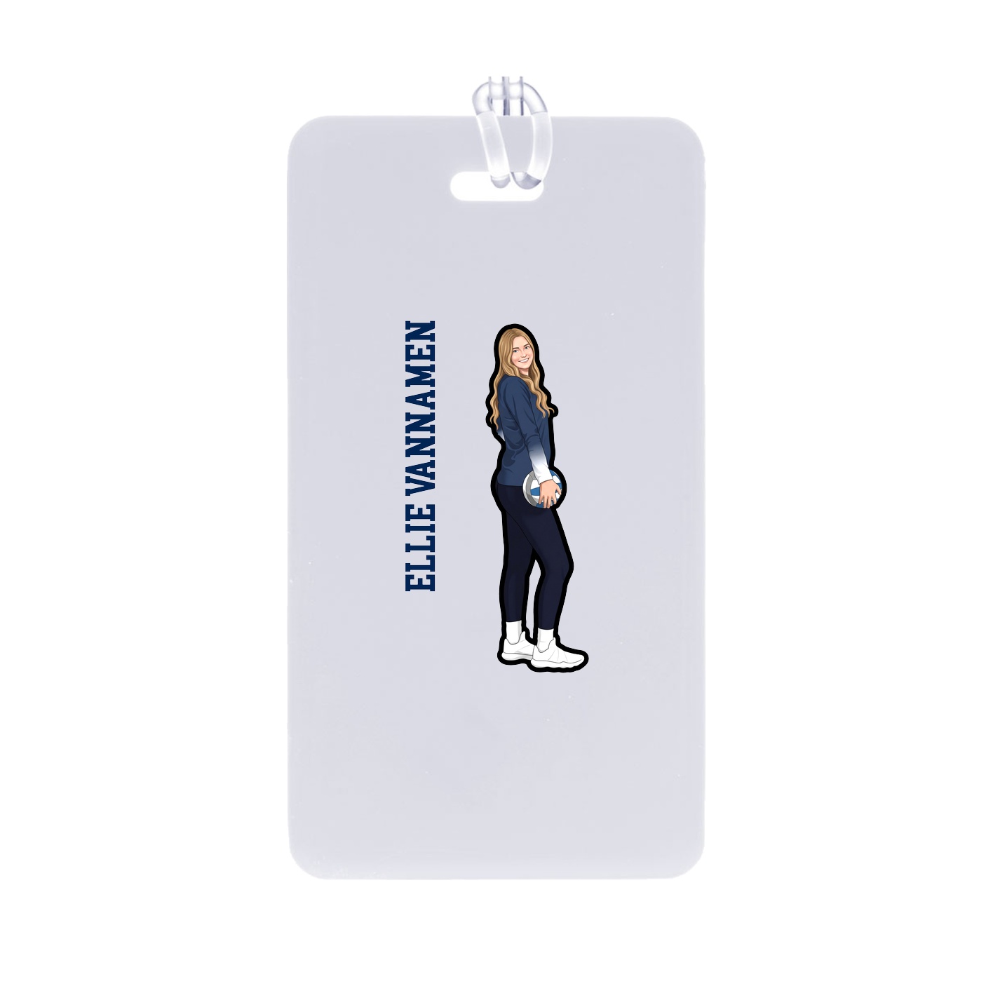Bag Tag — Name Vertical in Classic