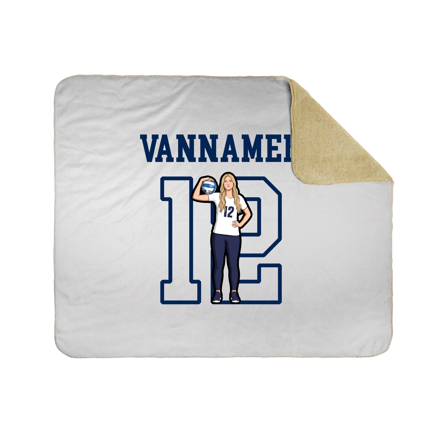 Throw Blanket — Shirsey in White