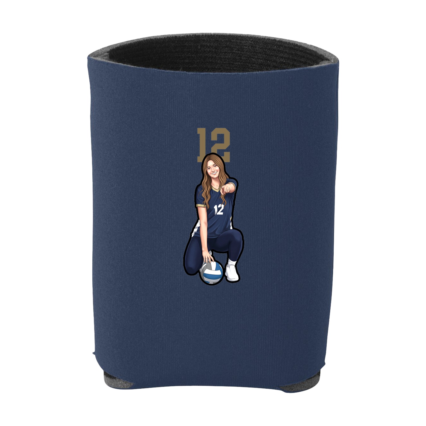 Can Holder — Number Top in Navy