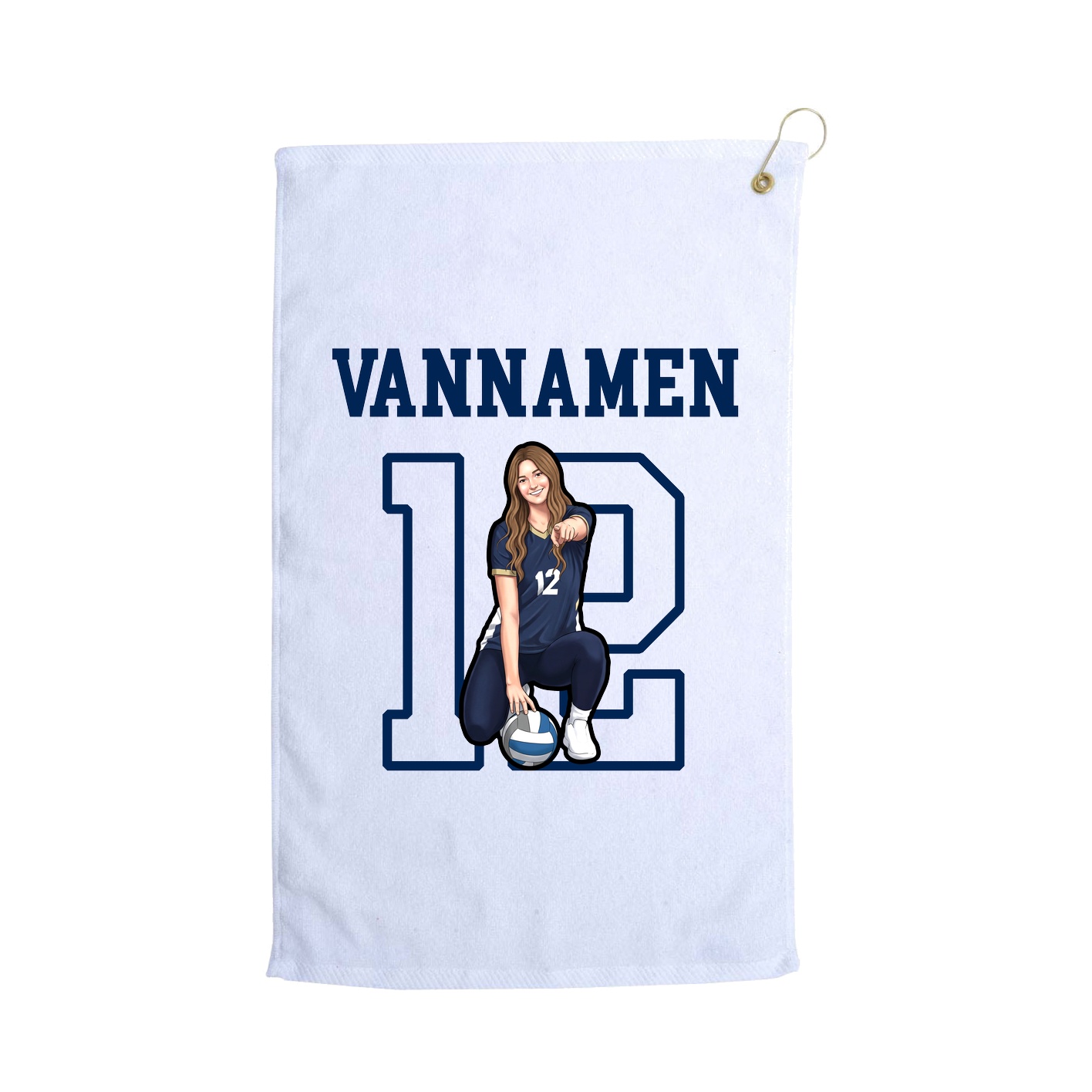 Golf Towel — Shirsey in White