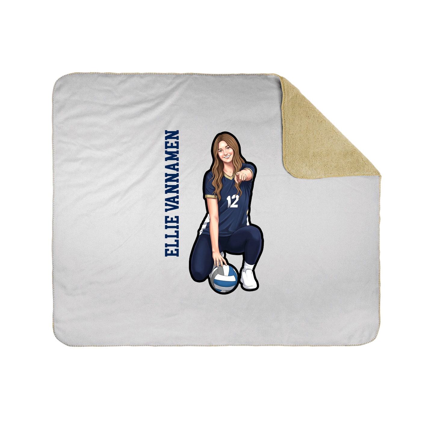 50x60 Sherpa Lined Throw Blanket