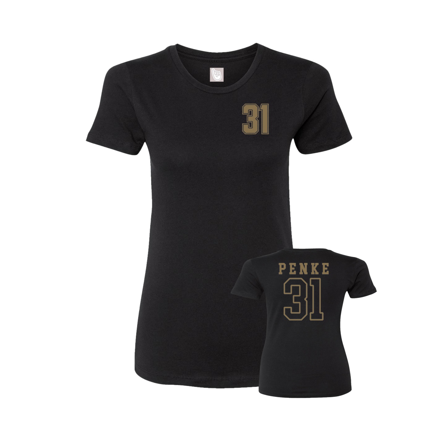 Womens Tee — Chest Back in Black