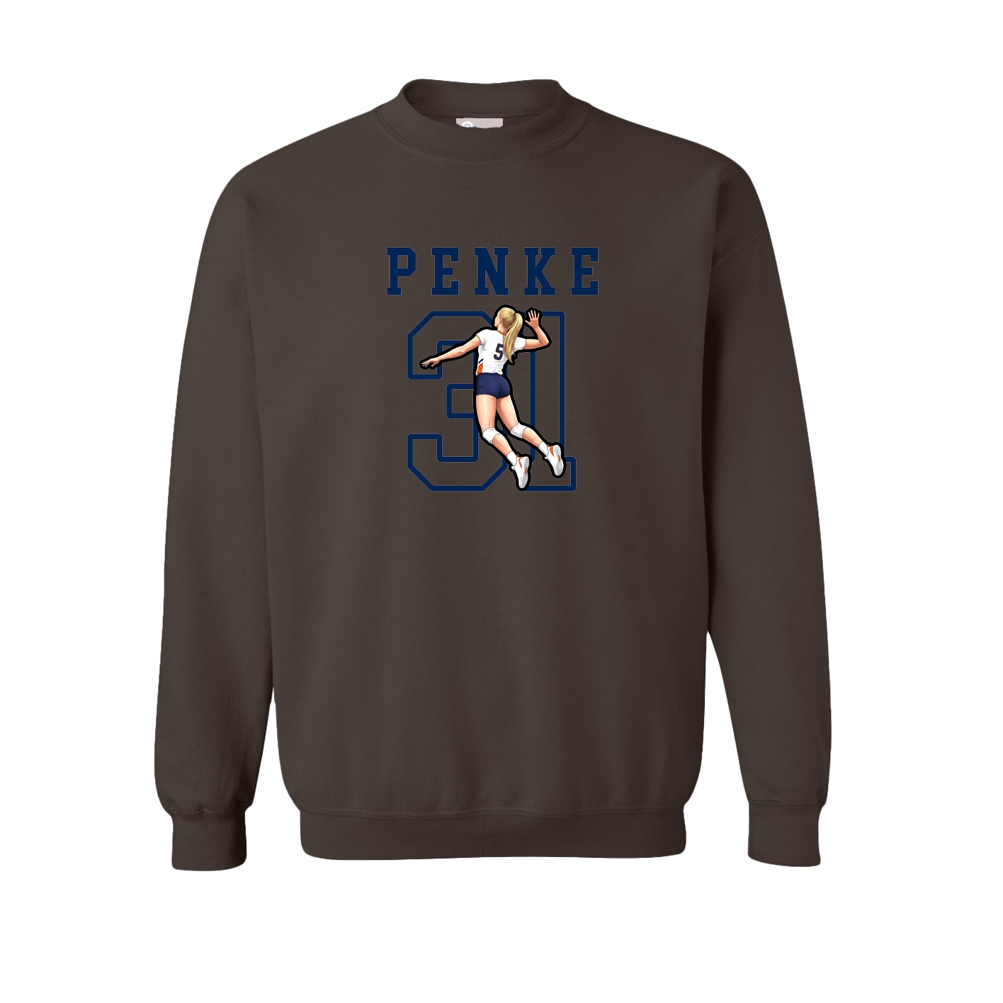Fleece Crew — Shirsey in Brown