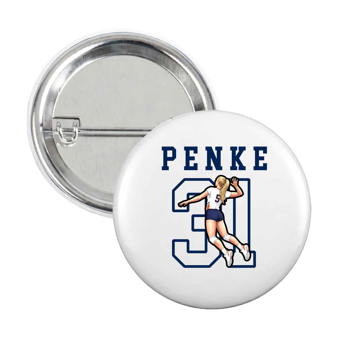 Game Day Button — Shirsey in White