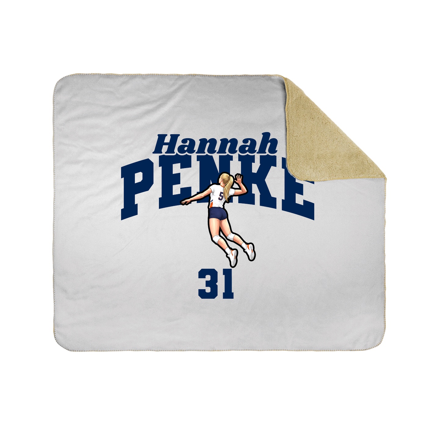 Throw Blanket — Signature Arch in White