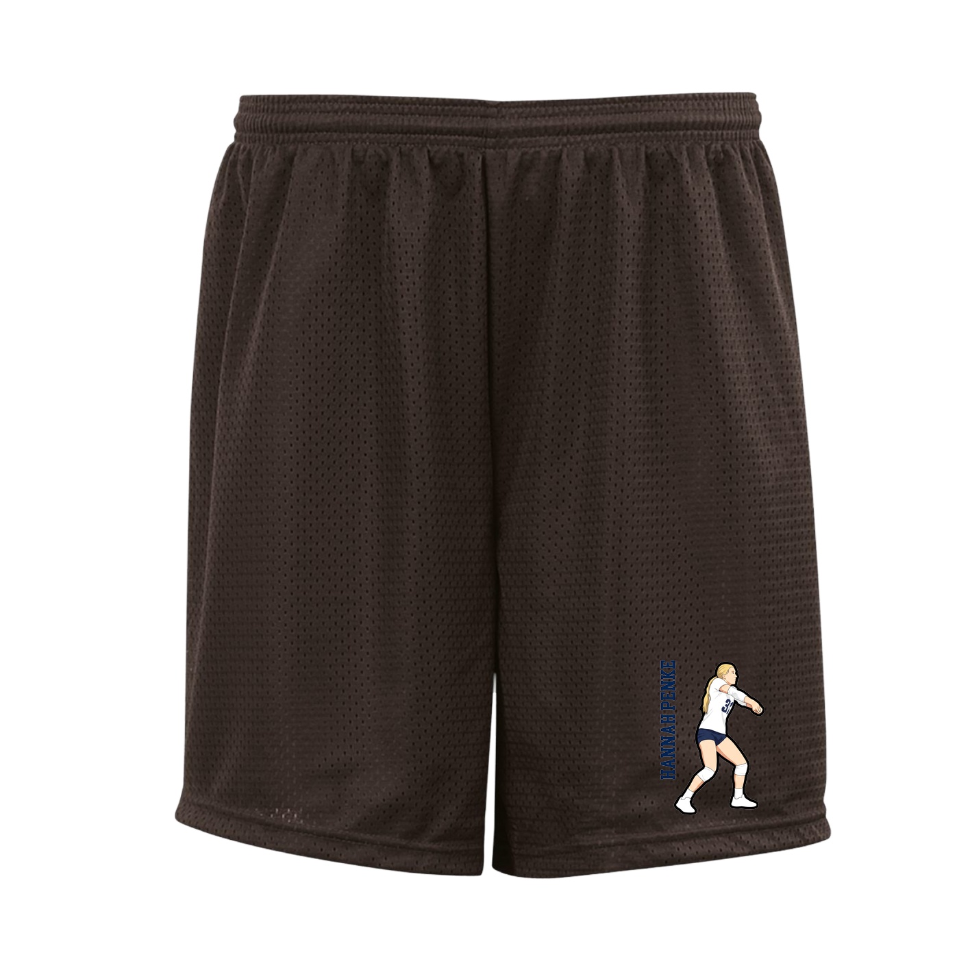 Shorts — Name Vertical in Brown
