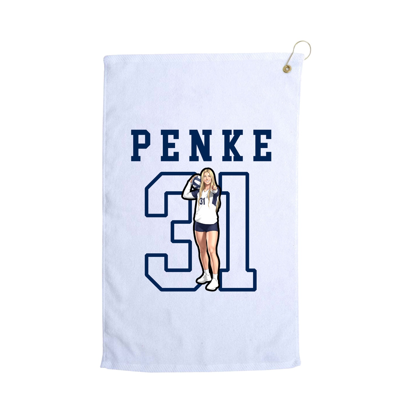 Golf Towel — Shirsey in White