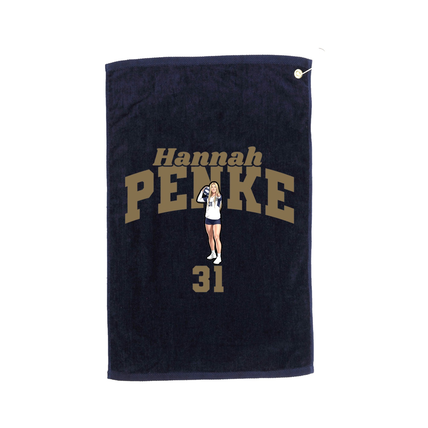 Golf Towel — Signature Arch in Navy