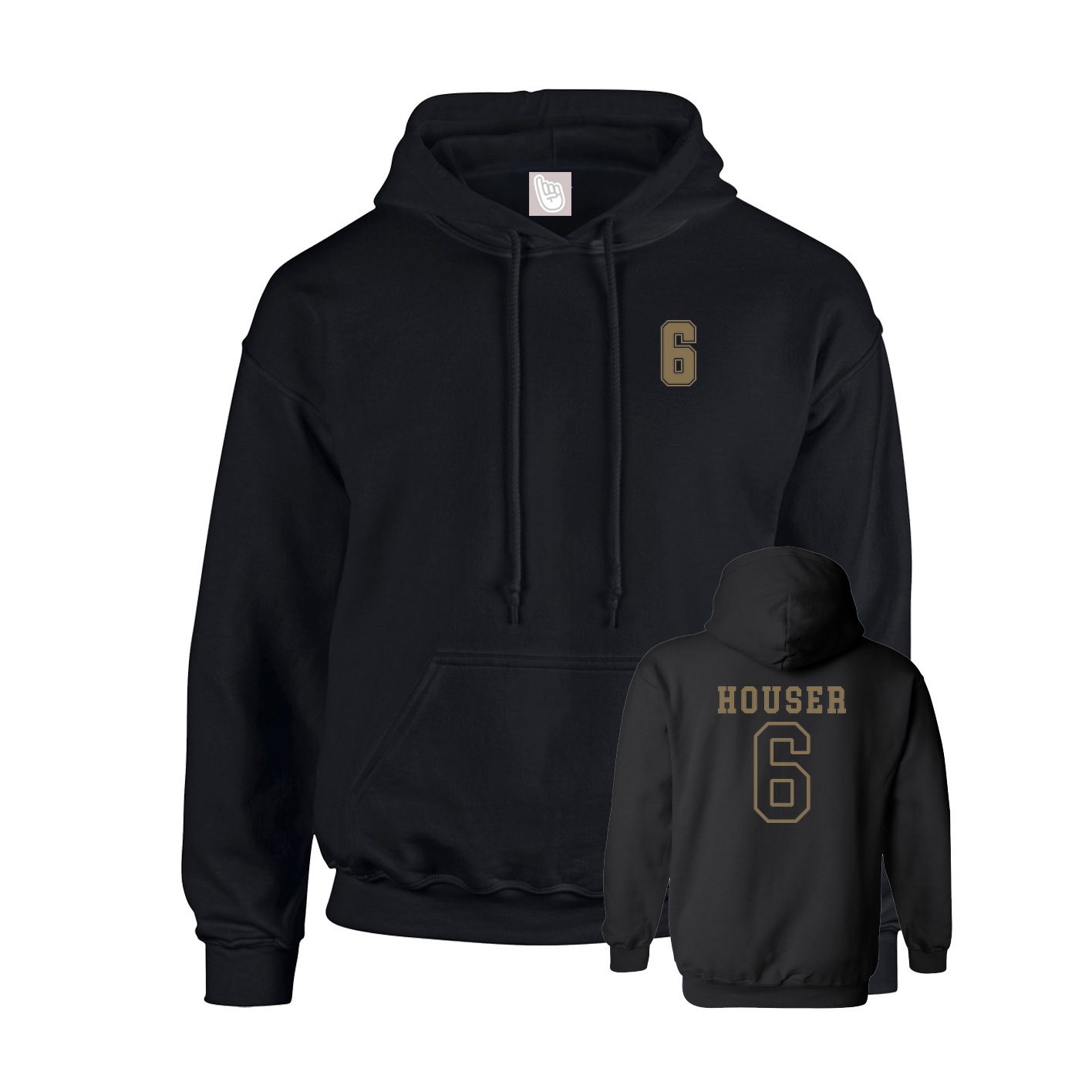 Hoodie — Chest Back in Black