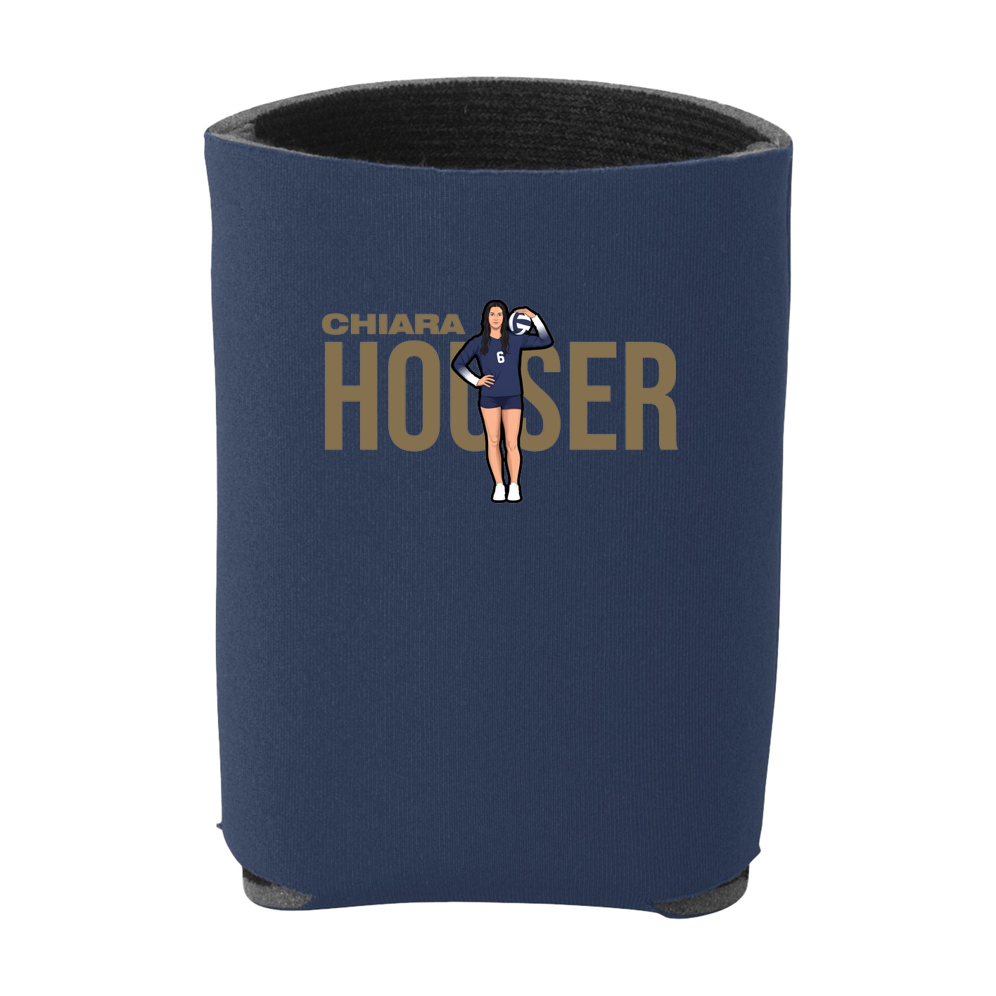 Can Holder — Player Name in Navy