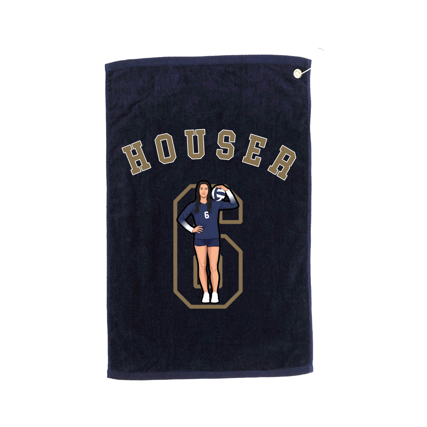 Golf Towel — Shirsey Arch in Navy