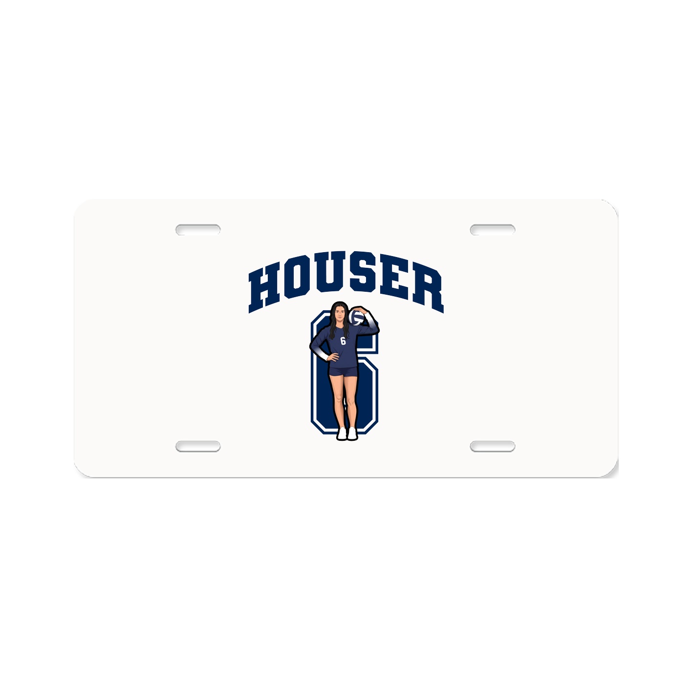 License Plate — Number in Classic