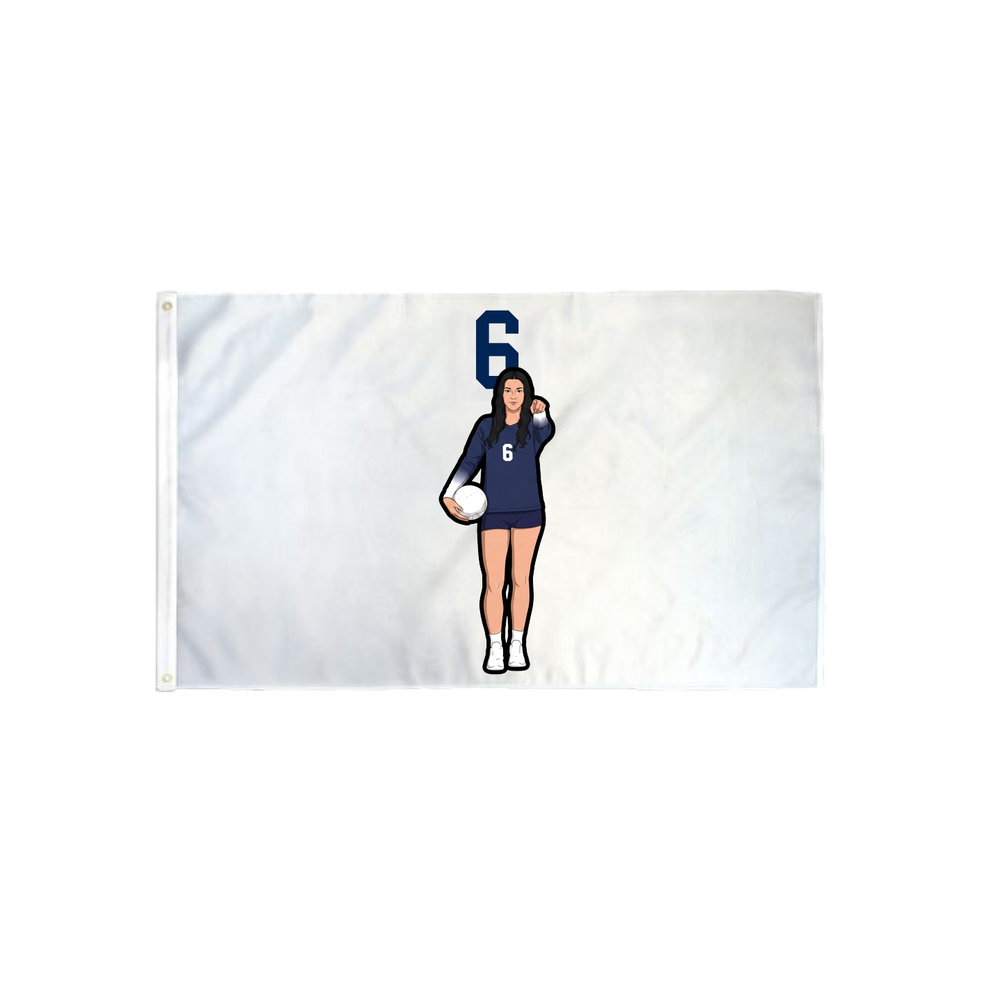 3x5 Flag — Number Top in Classic