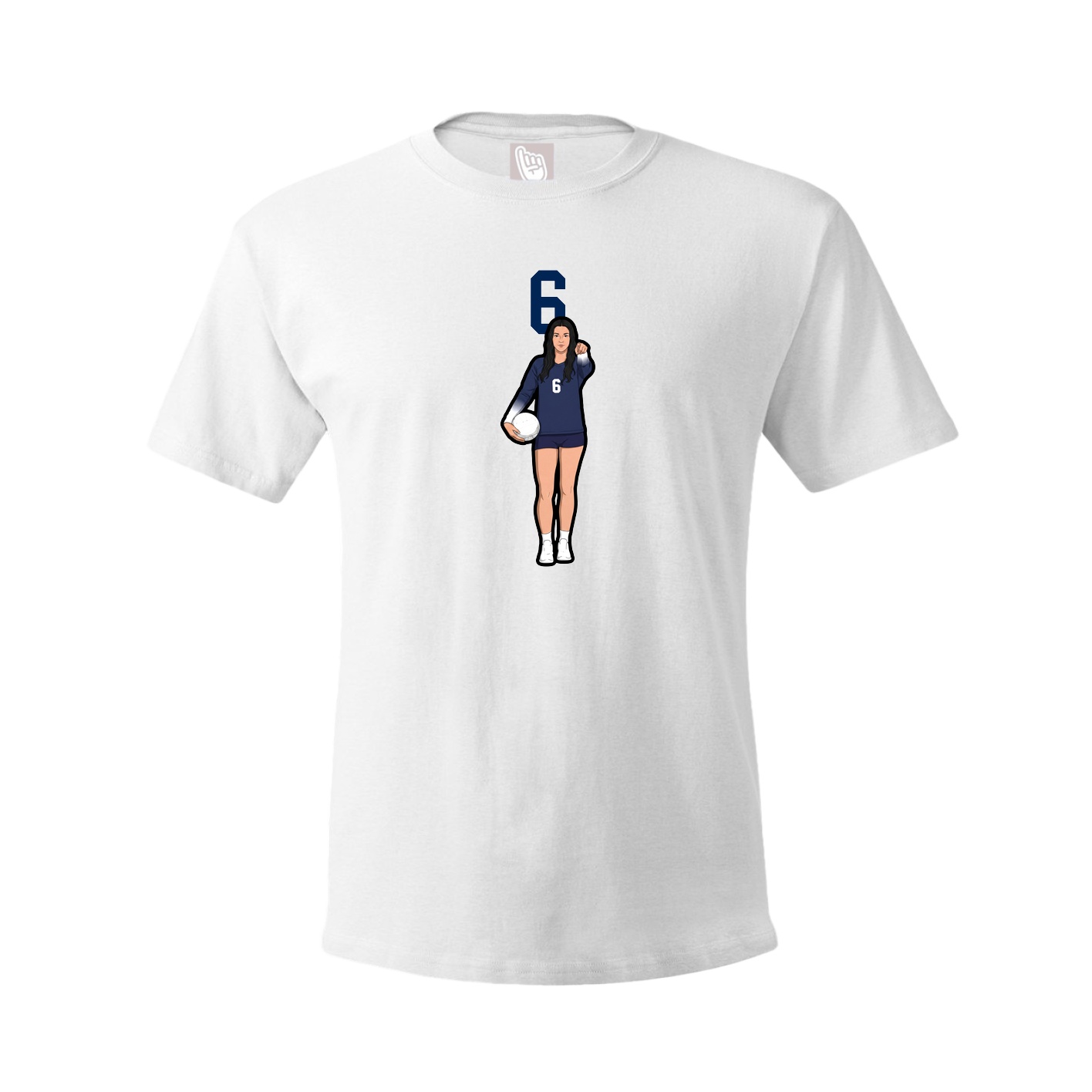 Tee — Number Top in White