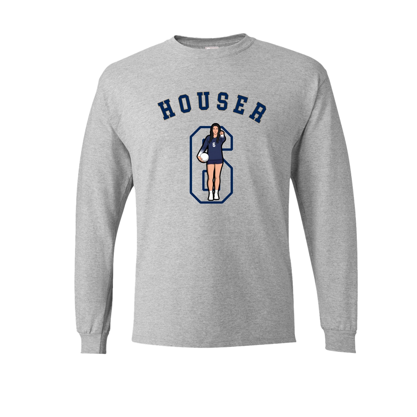 Long Sleeve Tee — Shirsey Arch in Grey