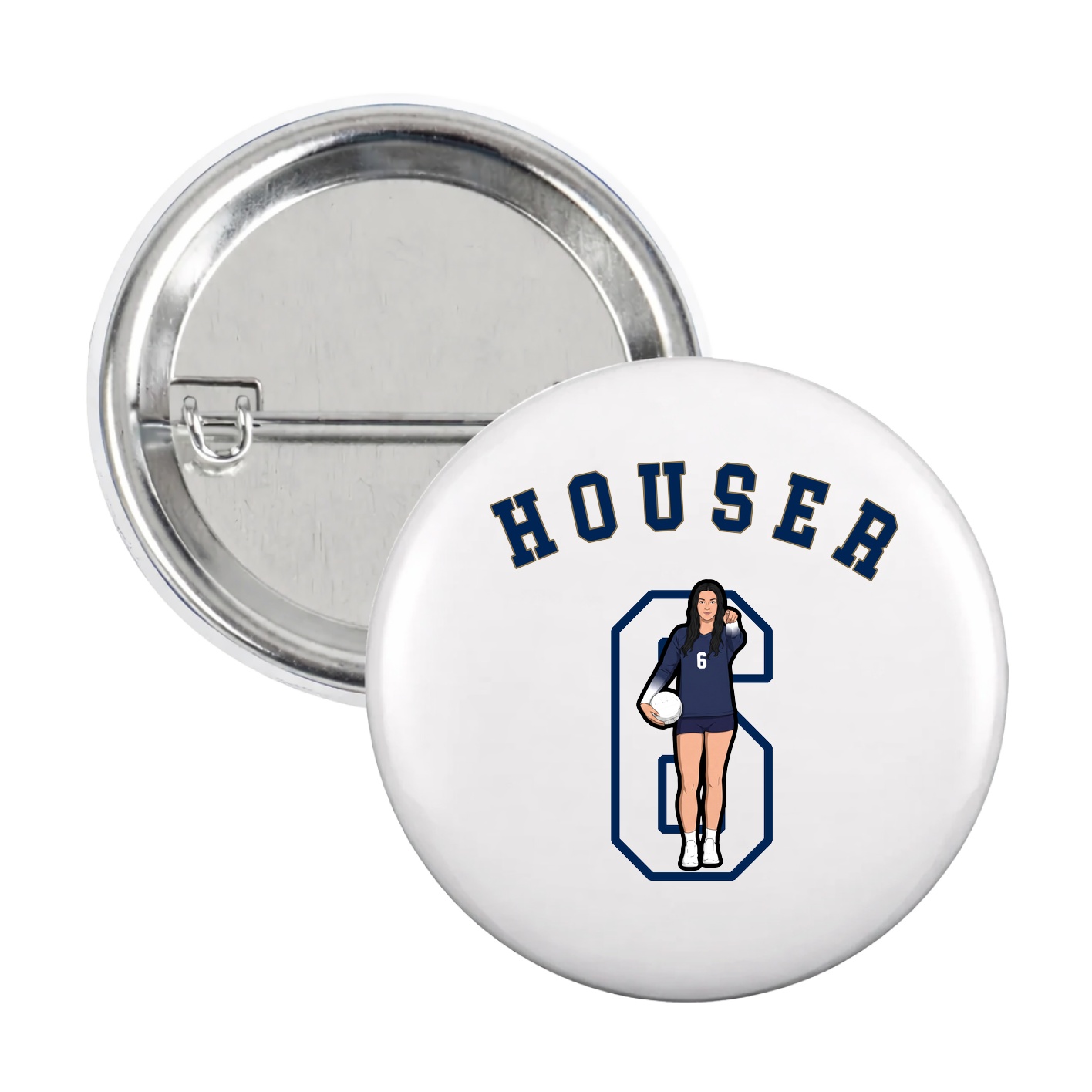 Game Day Button — Shirsey Arch in White