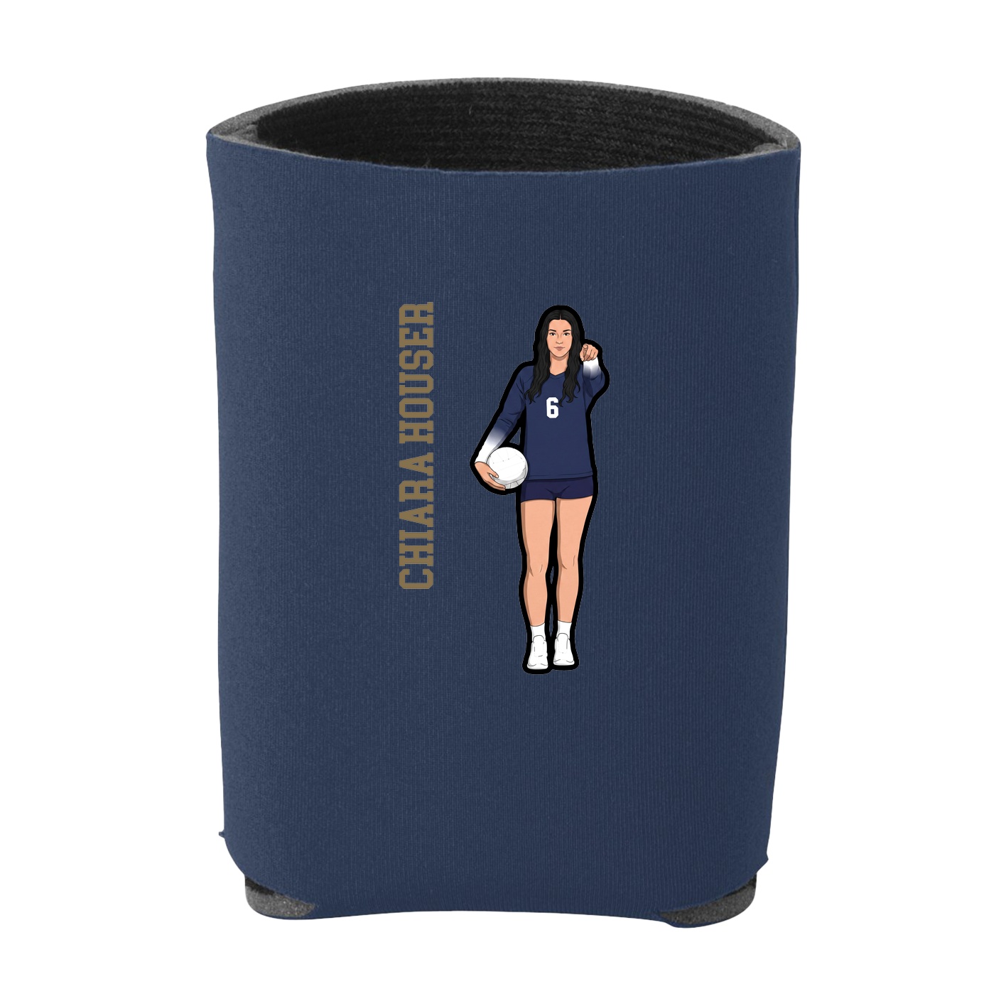 Can Holder — Name Vertical in Navy