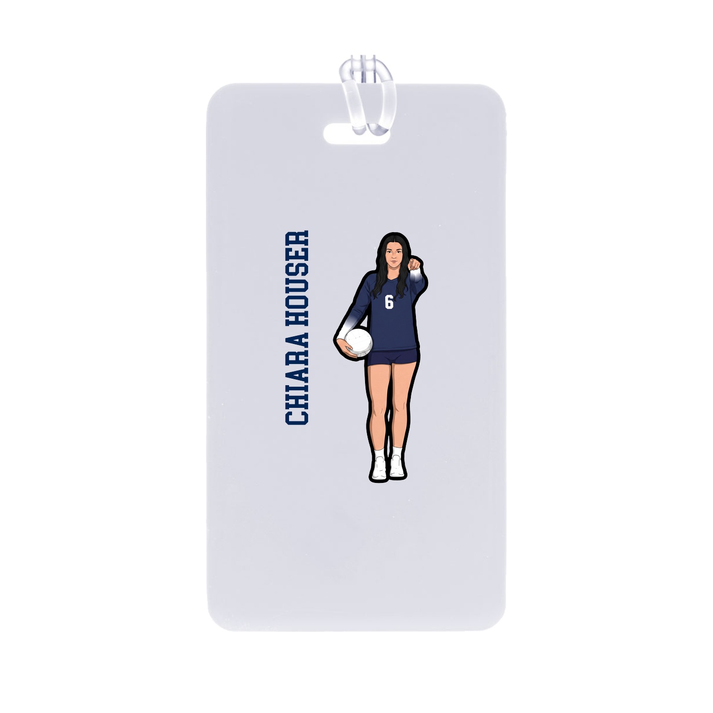 Bag Tag — Name Vertical in Classic