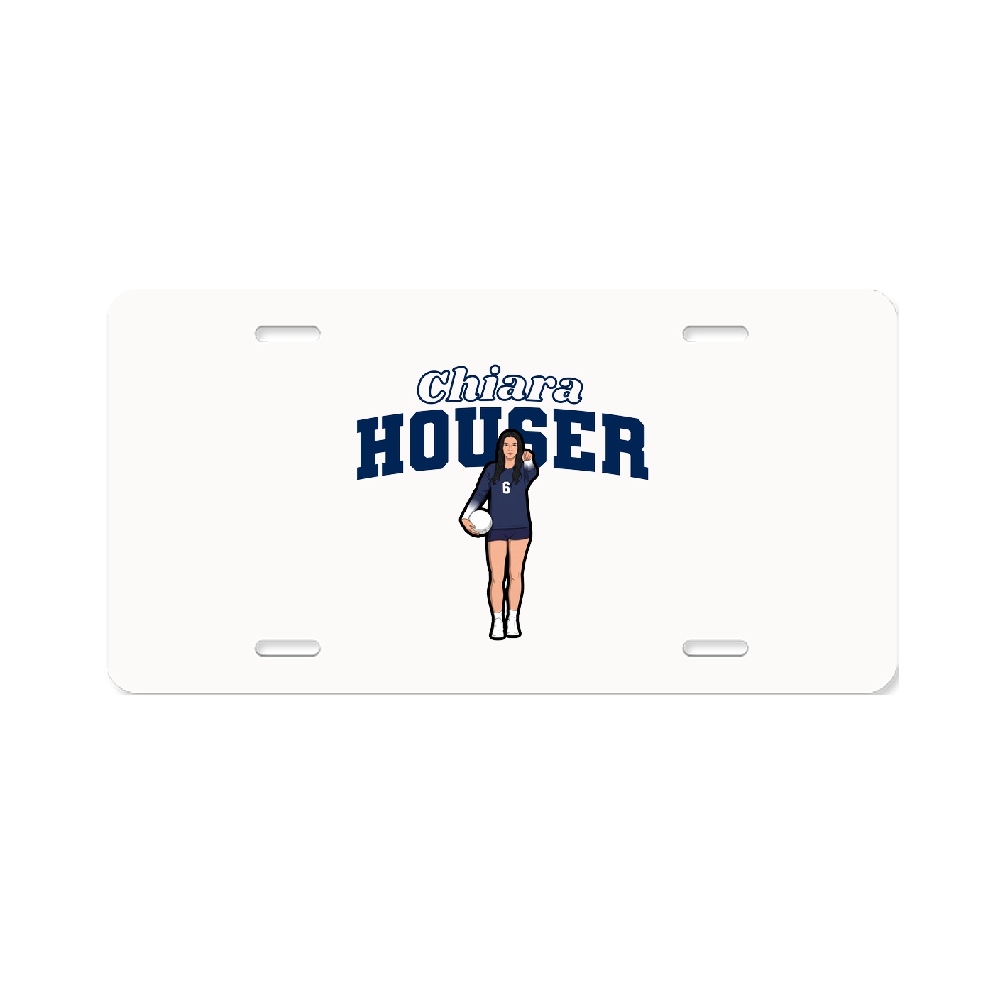 License Plate — Name Arch in Classic