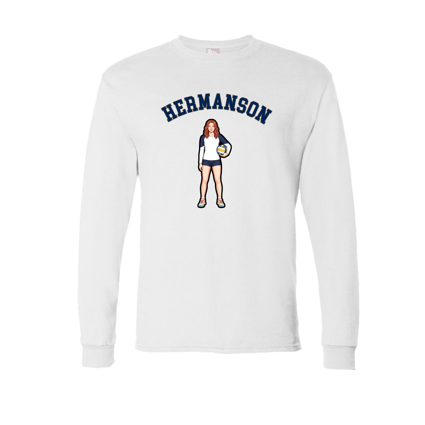 Long Sleeve Tee — Shirsey Arch in White