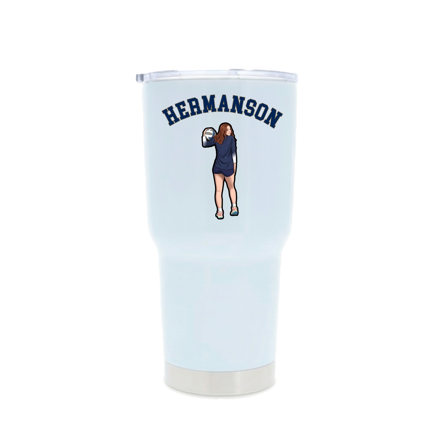 30oz Stainless Steel Tumbler — Shirsey Arch in White