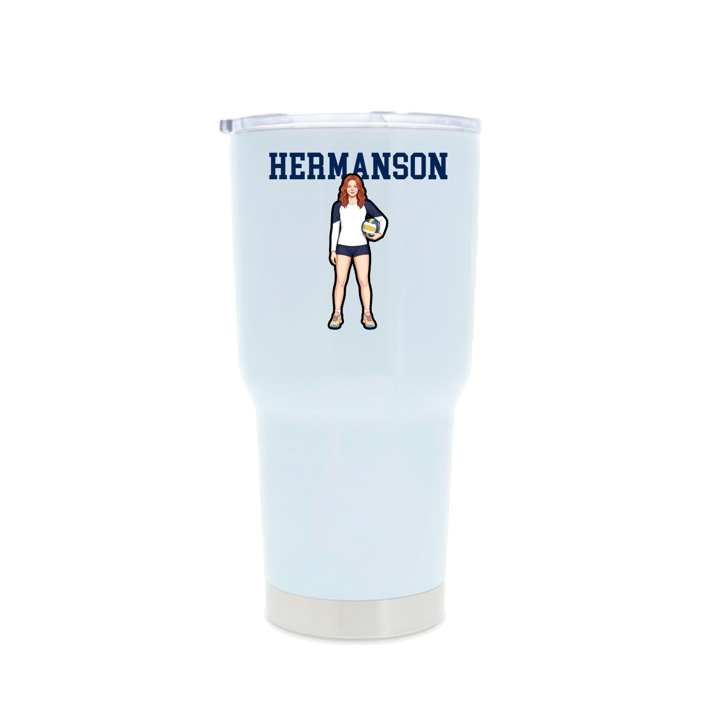 30oz Stainless Steel Tumbler — Shirsey in White