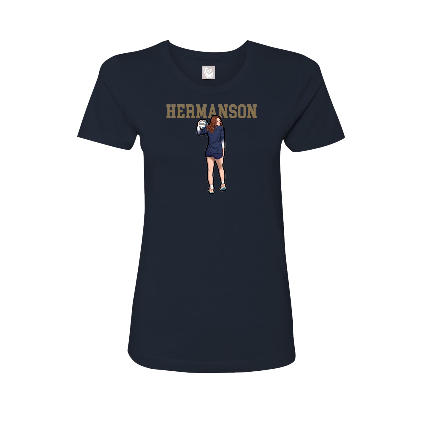 Fitted Women's Tee — Shirsey in Navy