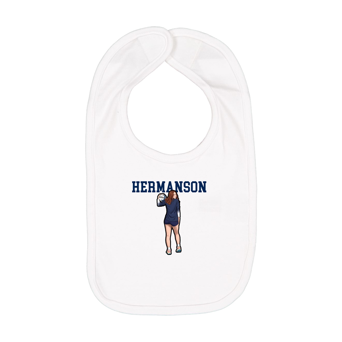 Infant Bib — Shirsey in White