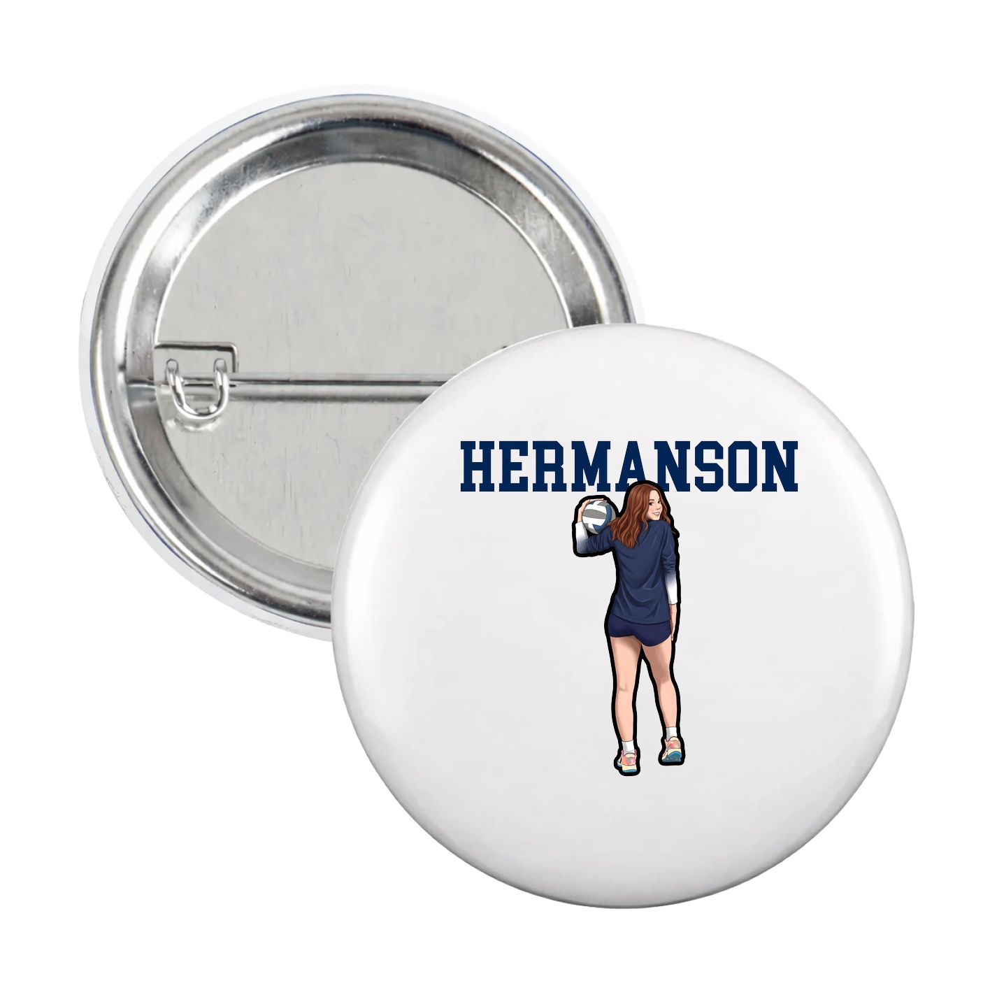Game Day Button — Shirsey in White