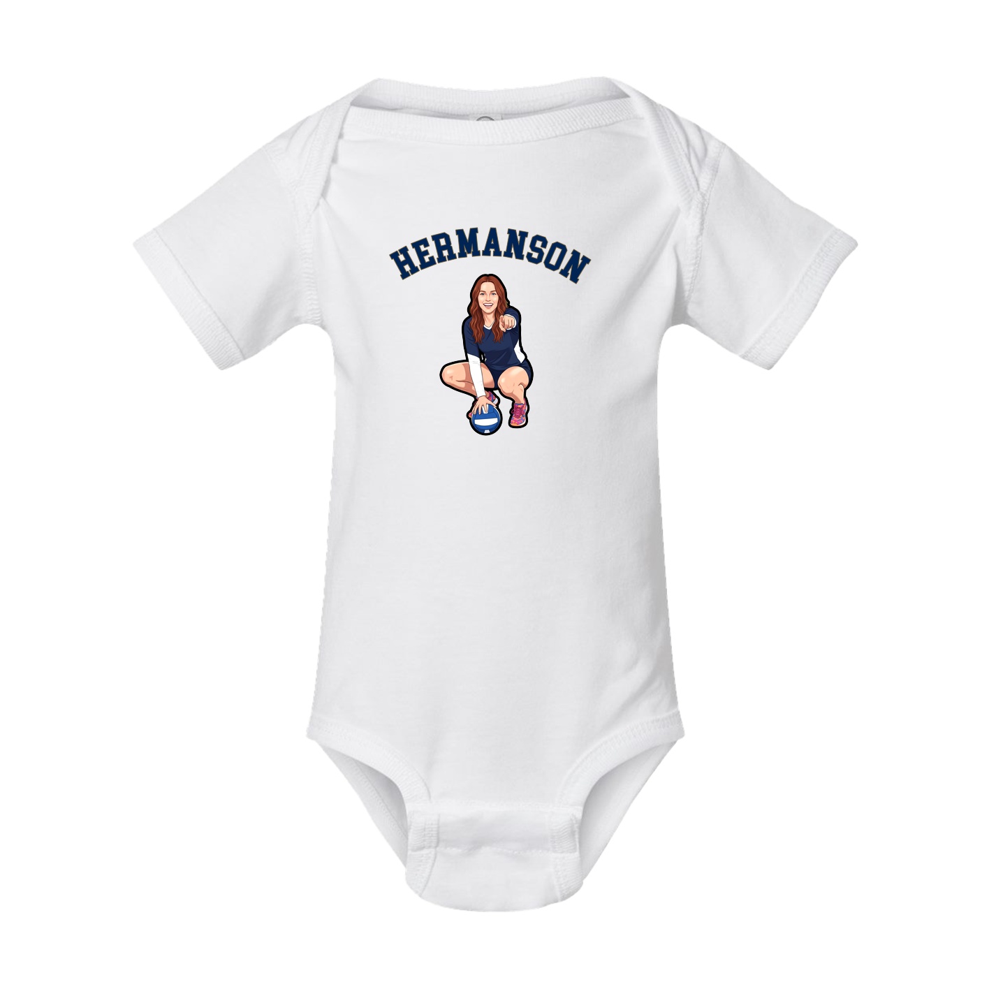 Baby Onesie — Shirsey Arch in White