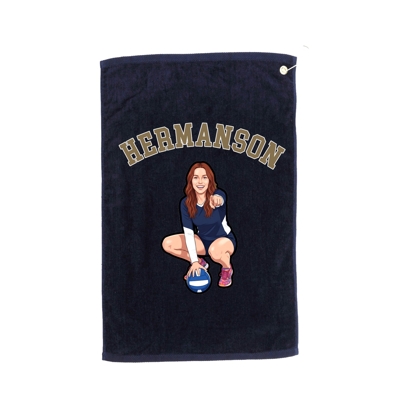 Golf Towel — Shirsey Arch in Navy