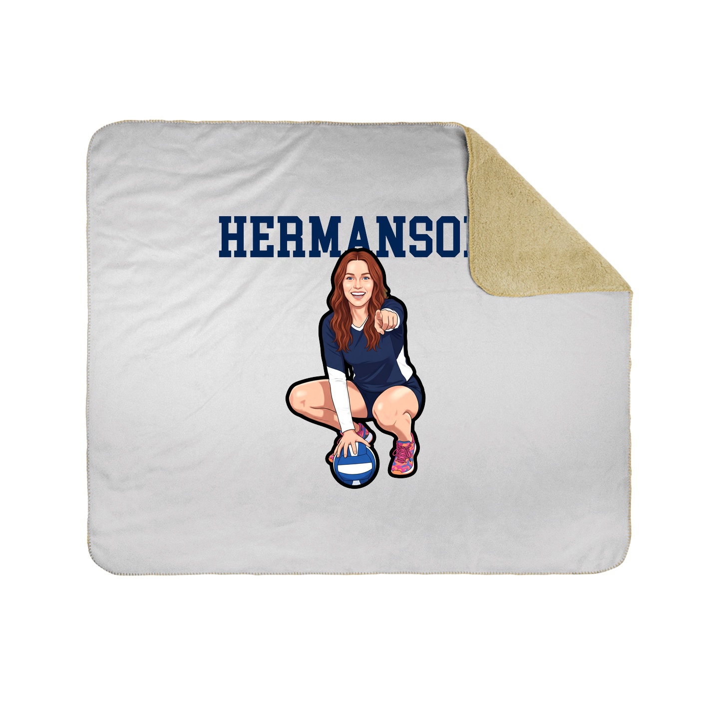 Throw Blanket — Shirsey in White