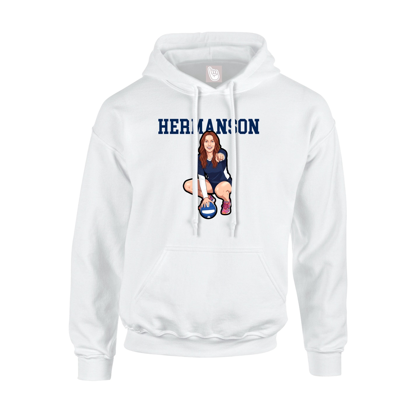Hoodie — Shirsey in White