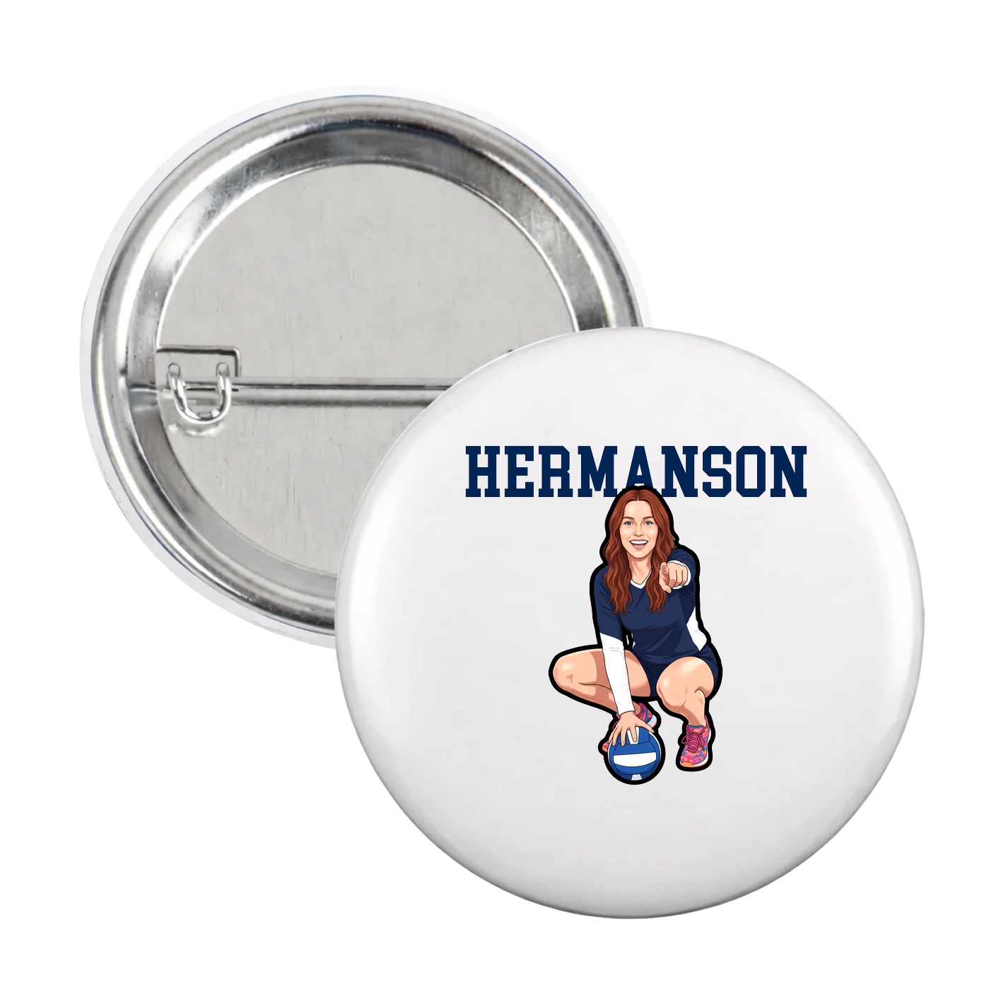 Game Day Button — Shirsey in White