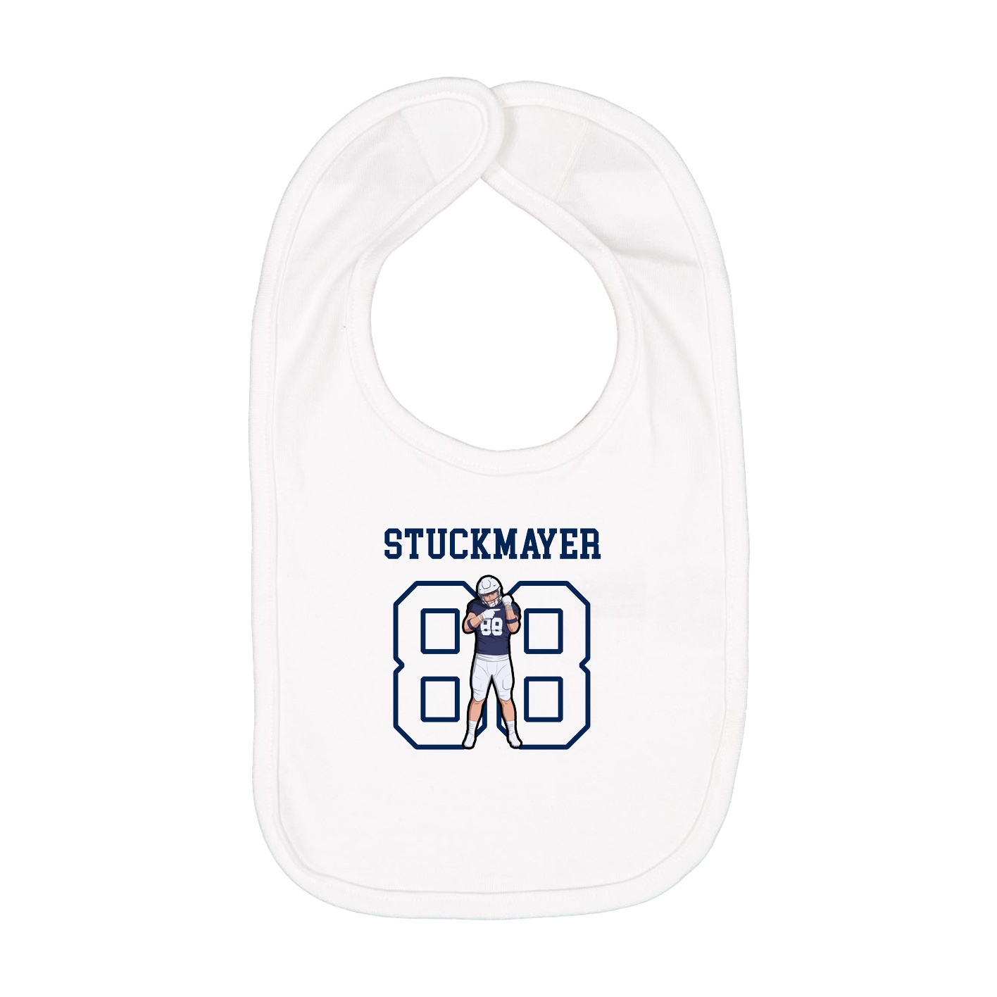 Infant Bib — Shirsey in White