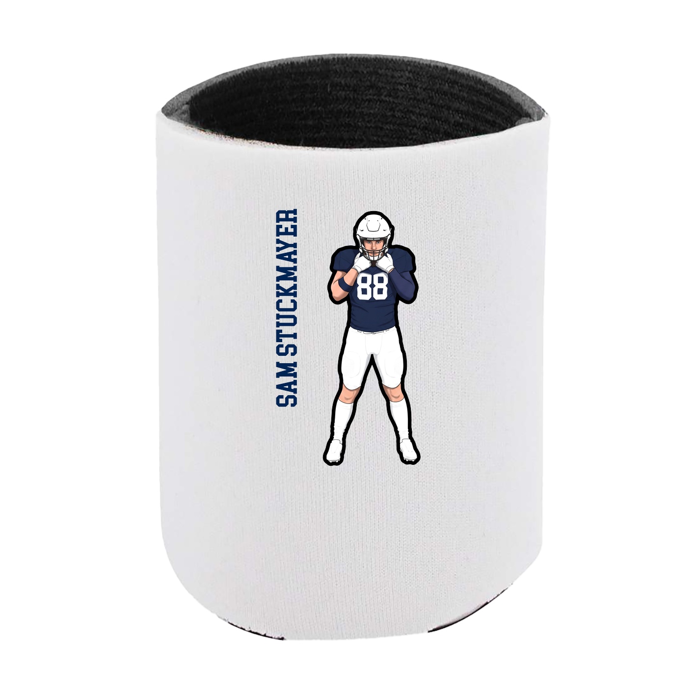 Can Holder — Name Vertical in White